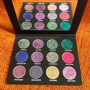 Authentic Sugar Drizzle Sugar Pressed Duo Chrome Eyeshadow 12 Pan Palette